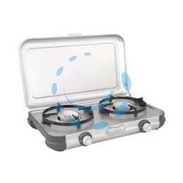 FORNELLO 2 FUOCHI CAMPING KITCHEN 2 - cm.51,5x37,5x45,5h - peso Kg.3,5