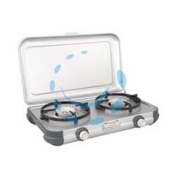 FORNELLO 2 FUOCHI CAMPING KITCHEN 2 - cm.51,5x37,5x45,5h - peso Kg.3,5