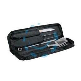 BORSA SET UTENSILI PER BARBECUE IN TESSUTO SERIE 11 PEZZI 