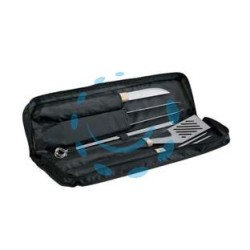 BORSA SET UTENSILI PER BARBECUE IN TESSUTO SERIE 11 PEZZI 