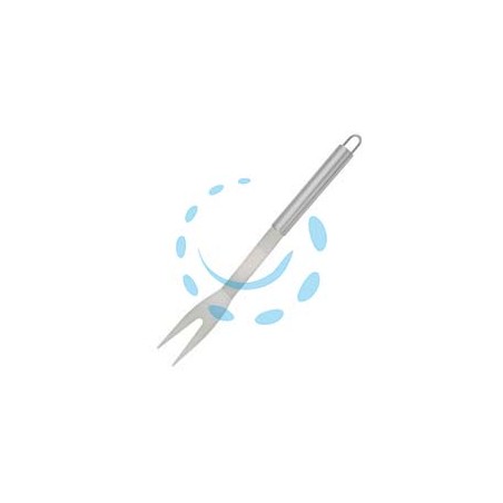 FORCHETTONE IN ACCIAIO INOX PER BARBECUE CON MANICO ALLUMINIO - lunghezza cm.35