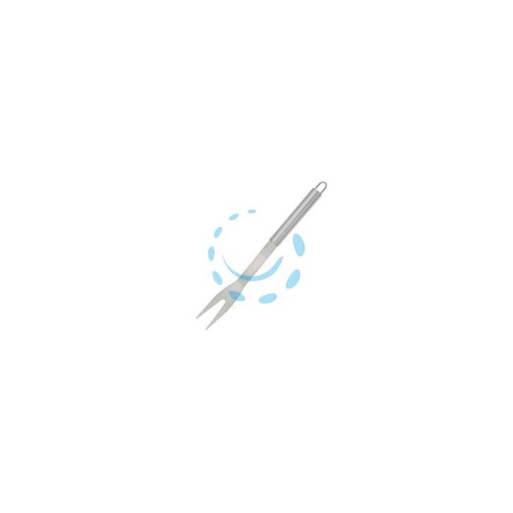FORCHETTONE IN ACCIAIO INOX PER BARBECUE CON MANICO ALLUMINIO - lunghezza cm.35
