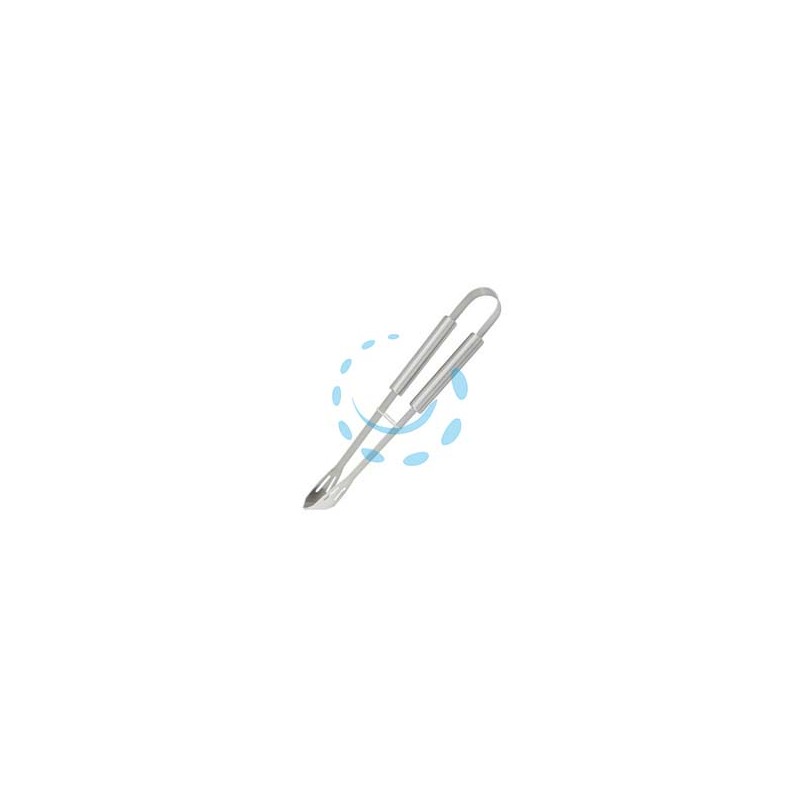 PINZA IN ACCIAIO INOX PER BARBECUE CON MANICO ALLUMINIO - lunghezza cm.35