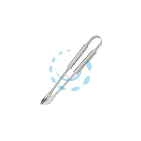 PINZA IN ACCIAIO INOX PER BARBECUE CON MANICO ALLUMINIO - lunghezza cm.35