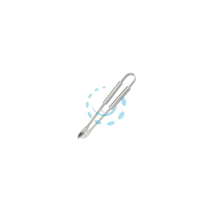 PINZA IN ACCIAIO INOX PER BARBECUE CON MANICO ALLUMINIO - lunghezza cm.35