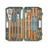 SET UTENSILI ACCIAIO INOX PER BARBECUE IN SET 18 PEZZI 