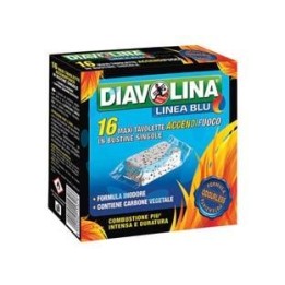 DIAVOLINA ACCENDIFUOCO LIGNITE - conf. 16 tavolette maxi