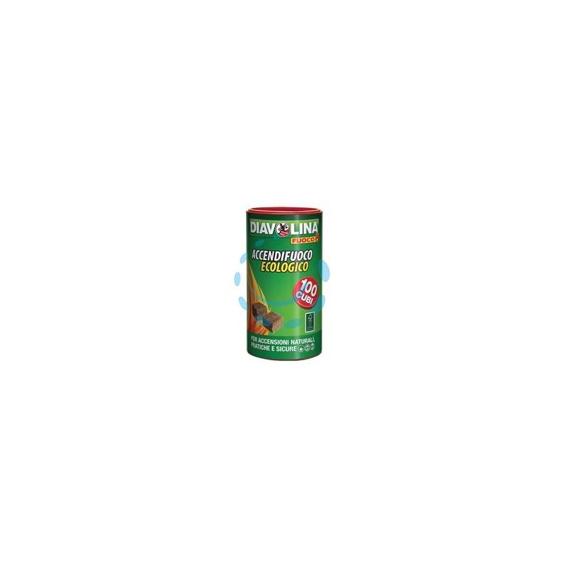 DIAVOLINA ACCENDIFUOCO ECOLOGICO IN BOX 100 PZ. - conf. 100 pz