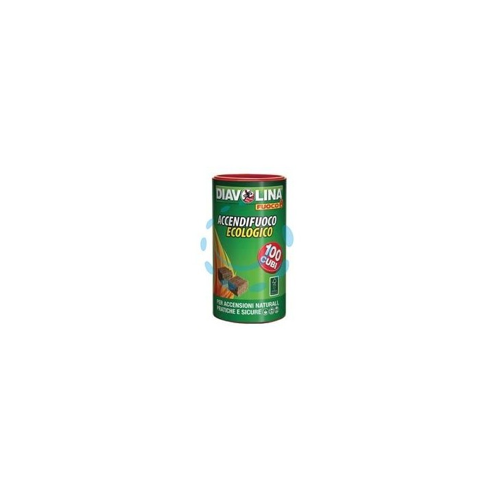DIAVOLINA ACCENDIFUOCO ECOLOGICO IN BOX 100 PZ. - conf. 100 pz