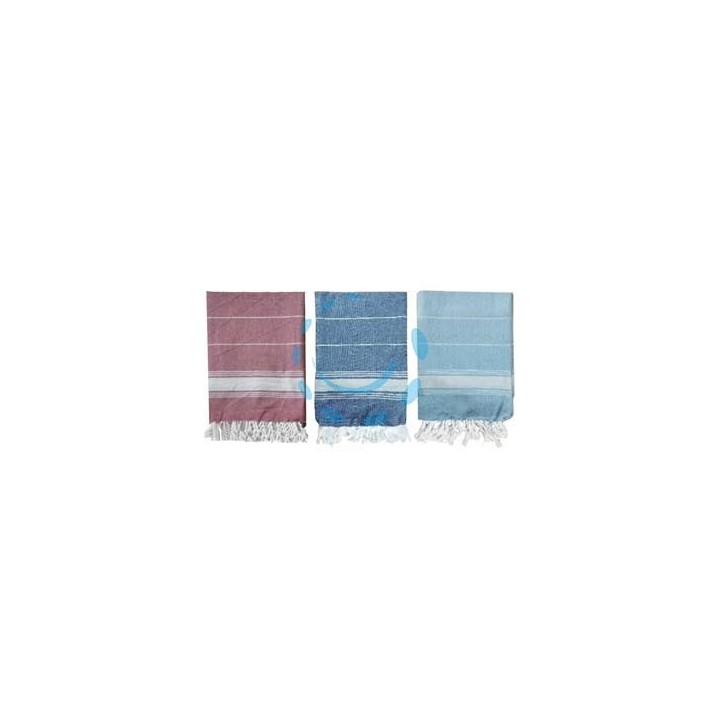 TELO MARE "ZUMA" IN COTONE - cm.90x180 - colore rosso