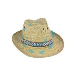 CAPPELLO IN PAGLIA NATURALE MODELLO ALPINO misure 56-58-60 busta da pz.12 (pz.4 x misura)