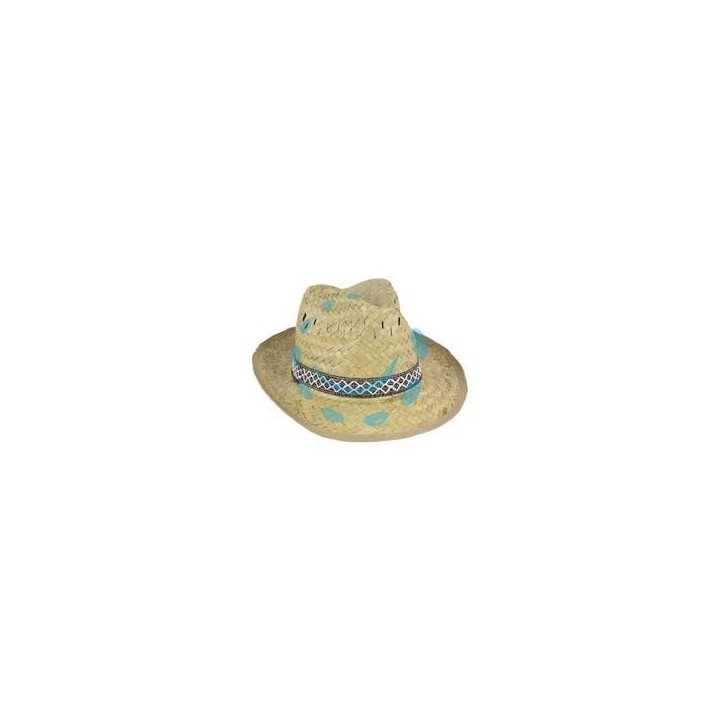 CAPPELLO IN PAGLIA NATURALE MODELLO ALPINO misure 56-58-60 busta da pz.12 (pz.4 x misura)