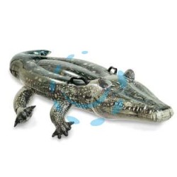 ALLIGATORE VERO GONFIABILE CAVALCABILE +3 ANNI - cm.170x86 - peso kg.0,80 (57551)
