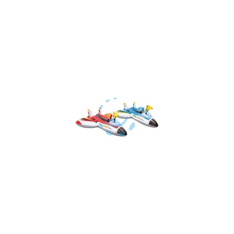 AEROPLANO GONFIABILE CON PISTOLA AD ACQUA +3 ANNI - cm.117x117 - peso kg.0,95 (57536)