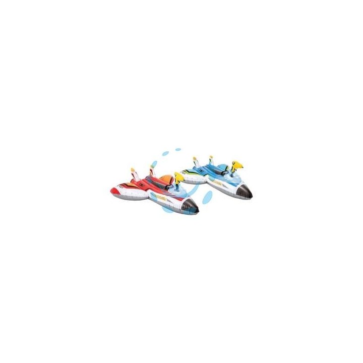 AEROPLANO GONFIABILE CON PISTOLA AD ACQUA +3 ANNI - cm.117x117 - peso kg.0,95 (57536)