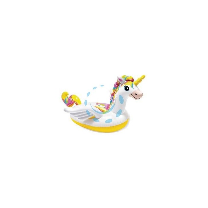 UNICORNO GONFIABILE CAVALCABILE +3 ANNI - cm.198x140x102- peso kg.1,97 (57561)