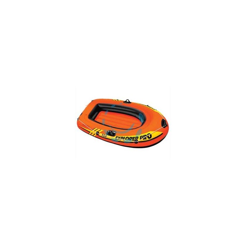 CANOTTO GONFIABILE CON DUE CAMERE D'ARIA "EXPLORER PRO 100" +6 ANNI - cm.160x94x29h. - peso kg.2,6 (58355)