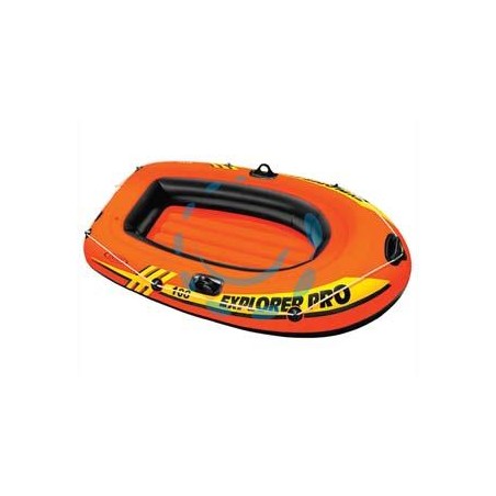 CANOTTO GONFIABILE CON DUE CAMERE D'ARIA "EXPLORER PRO 100" +6 ANNI - cm.160x94x29h. - peso kg.2,6 (58355)