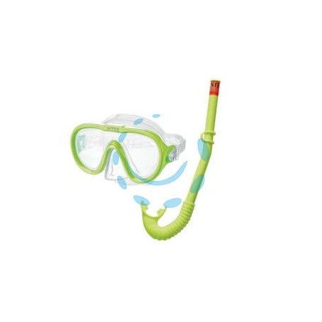 MASCHERA MARE E BOCCAGLIO "ADVENTURE SWIM SET" +8 ANNI - peso kg.0,45 (55642)