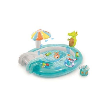 PISCINA GONFIABILE "GATOR PLAY CENTER" +2 ANNI - cm.201x170x84h. - peso kg.3,9 (57165)