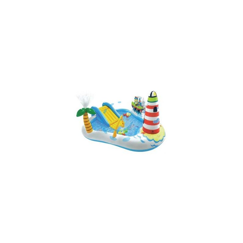 PISCINA GONFIABILE "FISHING FUN PLAY CENTER" +3 ANNI - cm.218x188x99h. - peso kg.4,35 (57162)