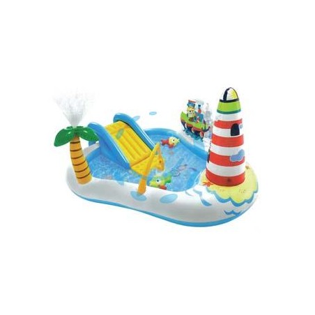 PISCINA GONFIABILE "FISHING FUN PLAY CENTER" +3 ANNI - cm.218x188x99h. - peso kg.4,35 (57162)