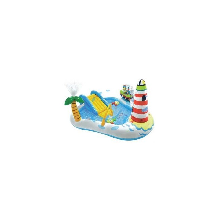 PISCINA GONFIABILE "FISHING FUN PLAY CENTER" +3 ANNI - cm.218x188x99h. - peso kg.4,35 (57162)