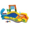 PISCINA GONFIABILE RETTANGOLARE "GIOCO DINOSAURO" +3 ANNI - cm.249x191x109h. - peso kg.5,20 (57444)