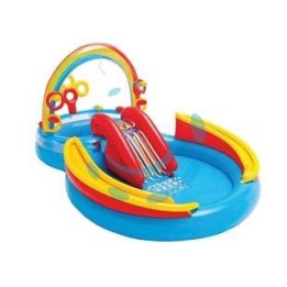 PISCINA GONFIABILE OVALE "GIOCO ACQUA SCIVOLO" +2 ANNI - cm.297x193x135h. - peso kg.7,80 (57453)