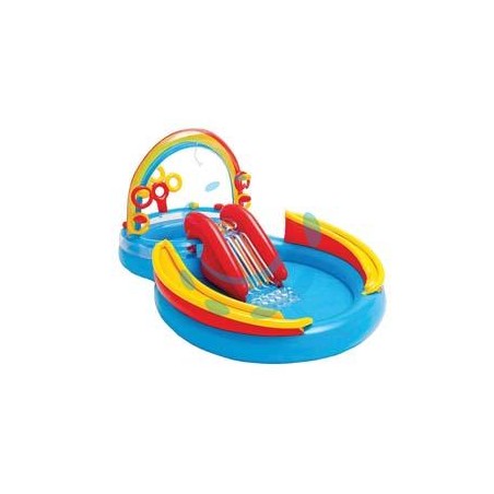 PISCINA GONFIABILE OVALE "GIOCO ACQUA SCIVOLO" +2 ANNI - cm.297x193x135h. - peso kg.7,80 (57453)