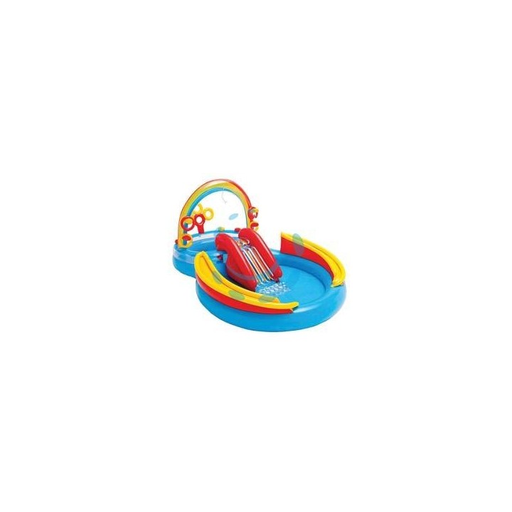 PISCINA GONFIABILE OVALE "GIOCO ACQUA SCIVOLO" +2 ANNI - cm.297x193x135h. - peso kg.7,80 (57453)