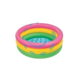 PISCINA GONFIABILE BABY TONDA 3 ANELLI 1-3 ANNI - cm.86x25h. - capienza lt.56 - peso kg 0,7(58924)