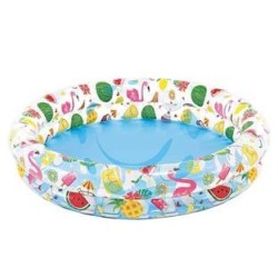 PISCINA GONFIABILE TONDA DUE ANELLI +2 ANNI - cm.122x25h. - peso kg.0,97 (59421)