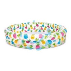 PISCINA GONFIABILE TONDA TRE ANELLI +2 ANNI - cm.132x38h. - peso kg.1,03 (59431)