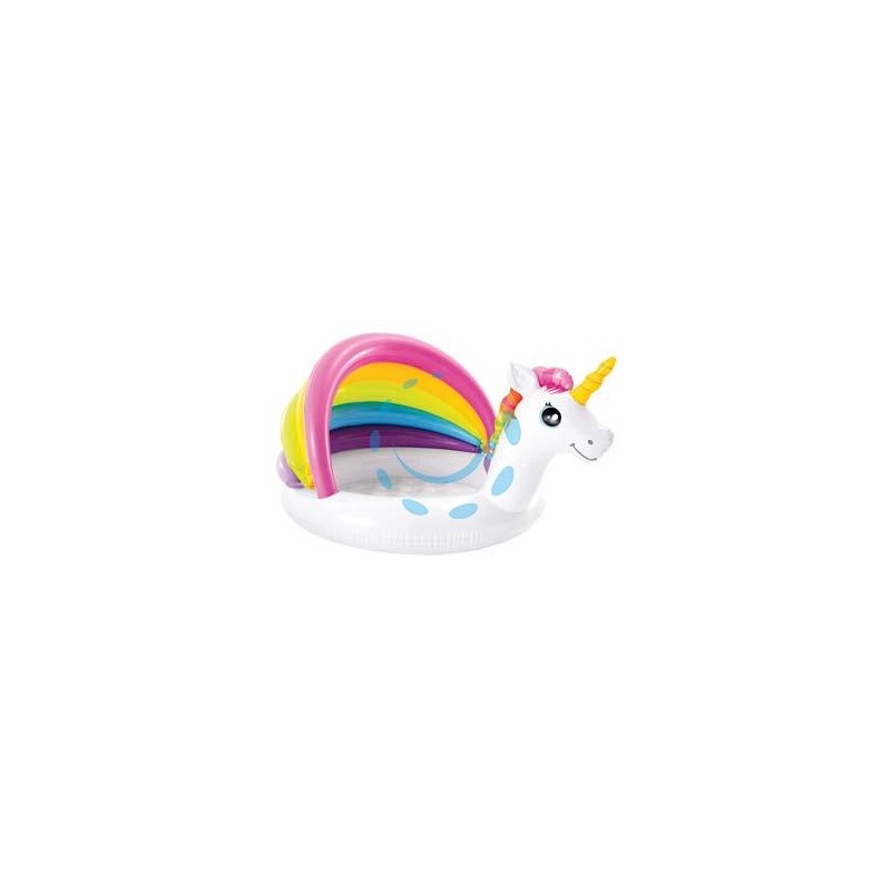 PISCINA GONFIABILE UNICORNO 1-3 ANNI - ø cm.127x102x69 - peso kg.1,75 (57113)