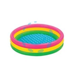 PISCINA GONFIABILE TONDA 3 ANELLI +2 ANNI - ø cm.147x33h. - peso kg.1,76 (57422)