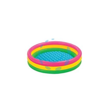 PISCINA GONFIABILE TONDA 3 ANELLI +2 ANNI - ø cm.147x33h. - peso kg.1,76 (57422)