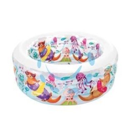 PISCINA GONFIABILE TONDA "AQUARIUM" +6 ANNI - cm.152x56h. - peso kg.3,50 (58480)