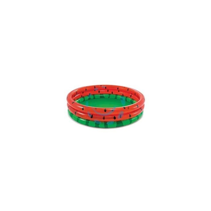 PISCINA GONFIABILE ANGURIA TRE ANELLI +2 ANNI - cm.168x38h. - peso kg.2,17 (58448)