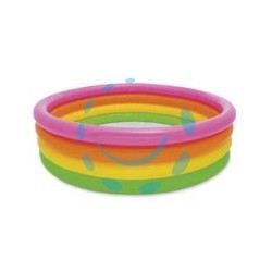 PISCINA GONFIABILE TONDA 4 ANELLI +3 ANNI - ø cm.168x46h. - peso kg.2,6 (56441)