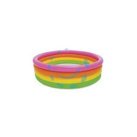 PISCINA GONFIABILE TONDA 4 ANELLI +3 ANNI - ø cm.168x46h. - peso kg.2,6 (56441)