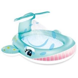 PISCINA GONFIABILE OVALE "BALENA" +2 ANNI - cm.201x196x91h. - peso kg.3 (57440)