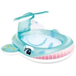 PISCINA GONFIABILE OVALE "BALENA" +2 ANNI - cm.201x196x91h. - peso kg.3 (57440)