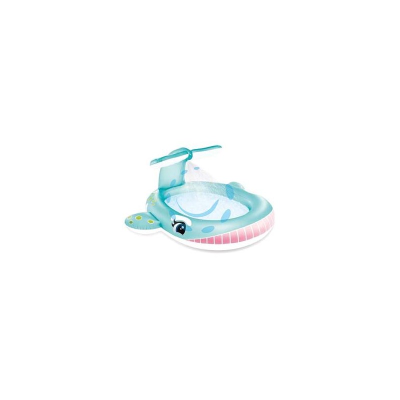 PISCINA GONFIABILE OVALE "BALENA" +2 ANNI - cm.201x196x91h. - peso kg.3 (57440)