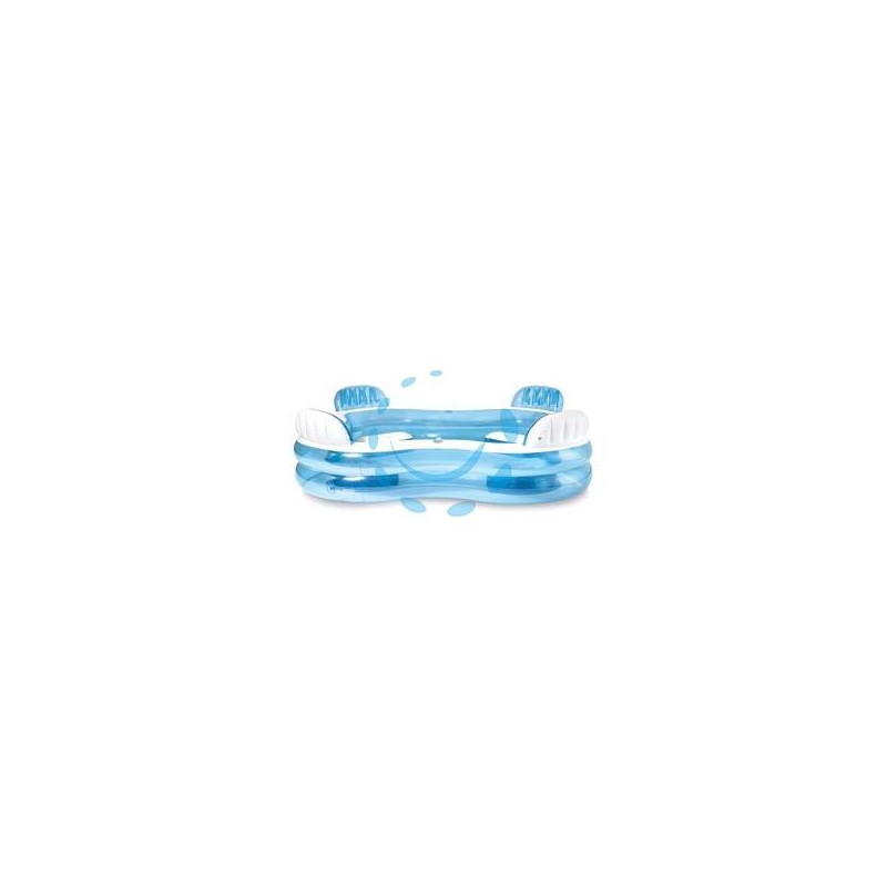 PISCINA GONFIABILE QUADRATA CENTER FAMILY +3 ANNI - cm.229x229x66 - peso kg.6,65 (56475)