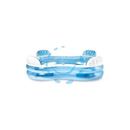 PISCINA GONFIABILE QUADRATA CENTER FAMILY +3 ANNI - cm.229x229x66 - peso kg.6,65 (56475)