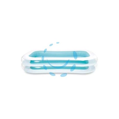 PISCINA GONFIABILE RETTANGOLARE FAMILY +6 ANNI - cm.262x175X56h. - peso kg.5,30 (56483)