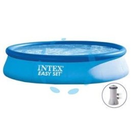 PISCINA "EASY SET" TONDA AUTOPORTANTE FILTRO CM.396X84H. - capacità lt.7290 - peso kg.17,8 (28142)