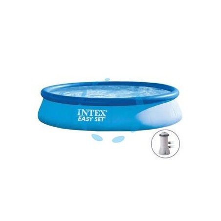 PISCINA "EASY SET" TONDA AUTOPORTANTE FILTRO CM.396X84H. - capacità lt.7290 - peso kg.17,8 (28142)