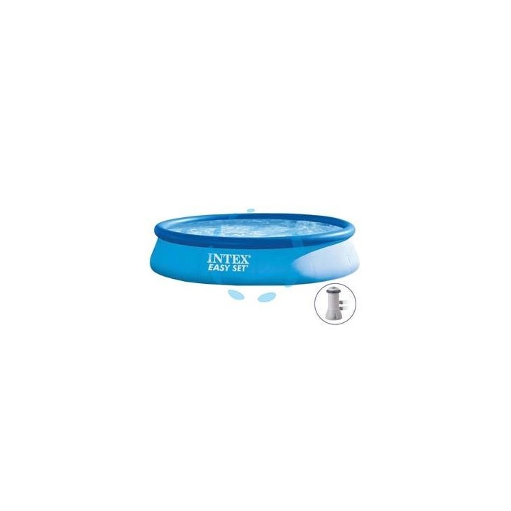 PISCINA "EASY SET" TONDA AUTOPORTANTE FILTRO CM.396X84H. - capacità lt.7290 - peso kg.17,8 (28142)